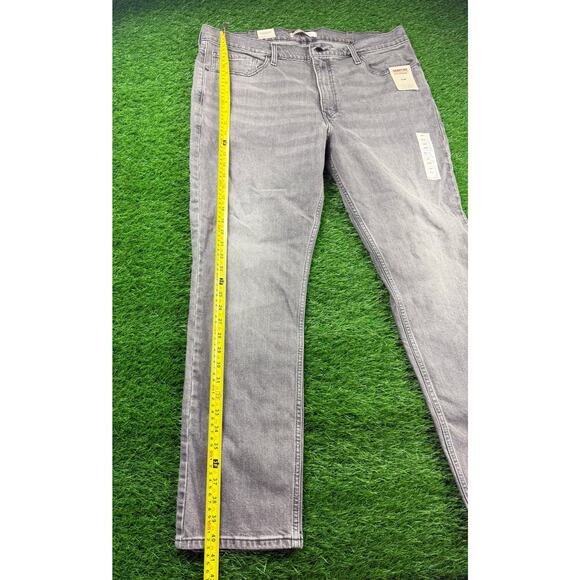 Levi Strauss Signature Slim Jeans Mens 40x30 Gray Denim Stretch Flex Comfort New - Picture 5 of 9